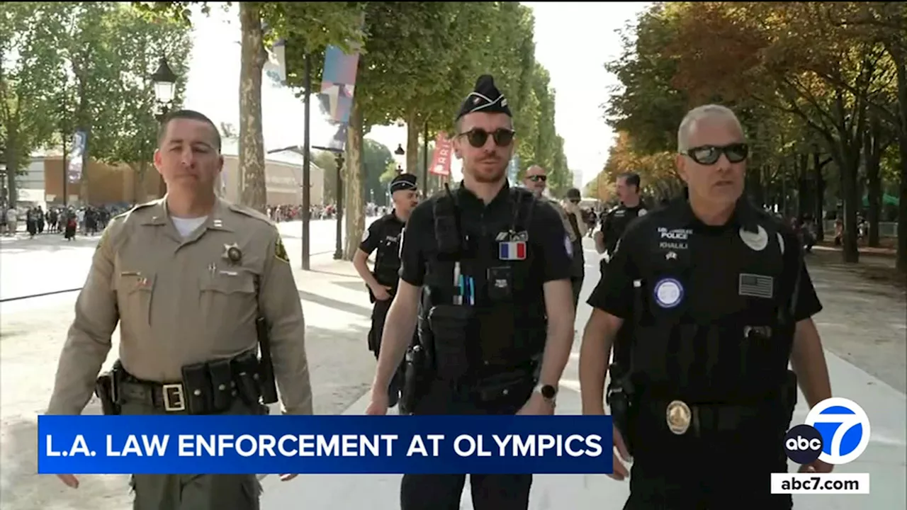 Los Angeles officers, deputies helping with security at Paris Olympics