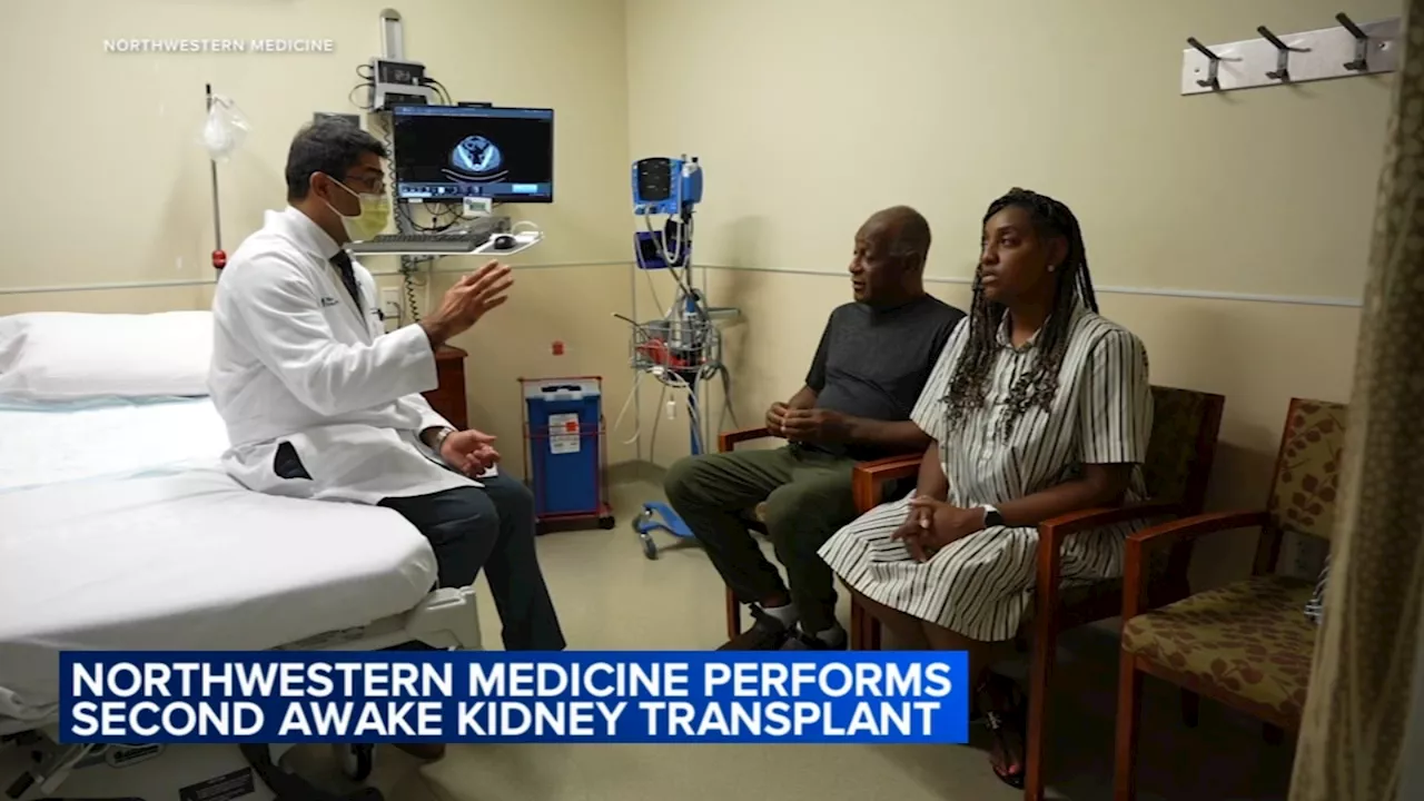 Grandfather shares experience after awake kidney transplant surgery at Northwestern Medicine