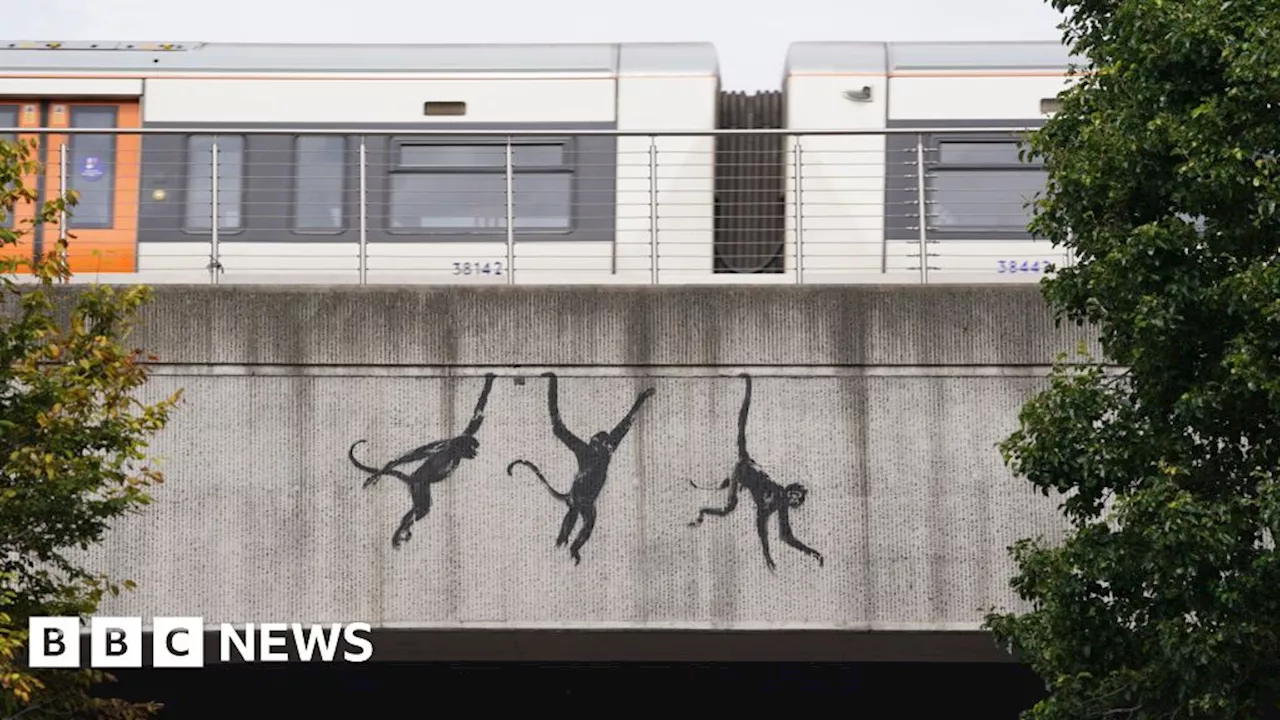 Banksy: Three monkeys is third London street artwork in days