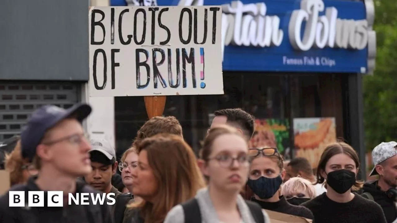 Hundreds of anti-racism protesters march through Birmingham