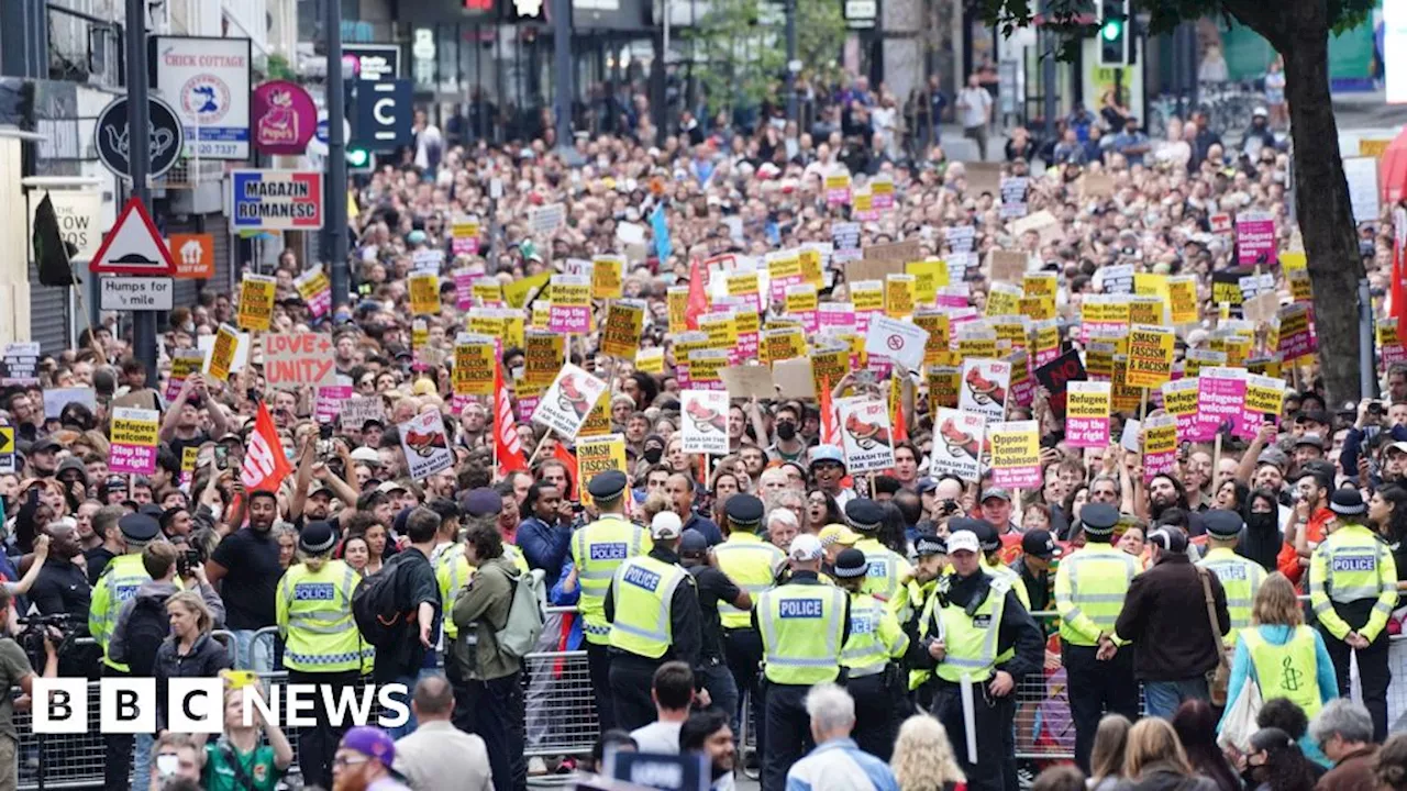 UK disorder: Thousands of counter-protesters rally after riots