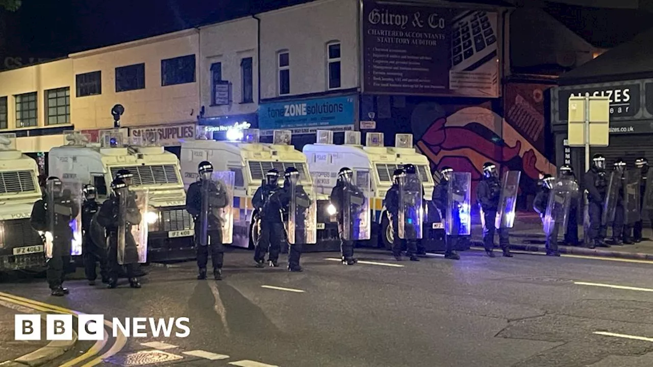 Belfast: Objects thrown at police in east of the city