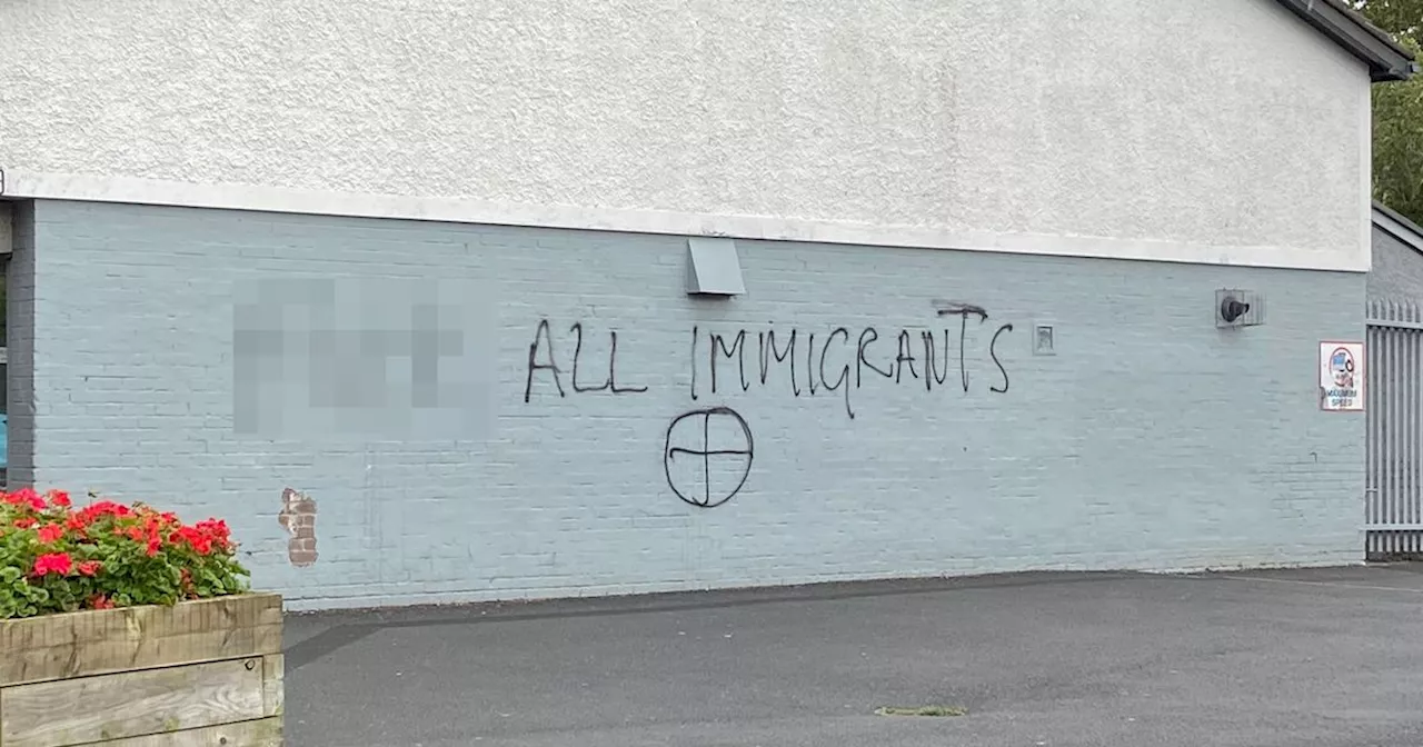 PSNI investigating graffiti targeting migrants and Housing Executive in NI