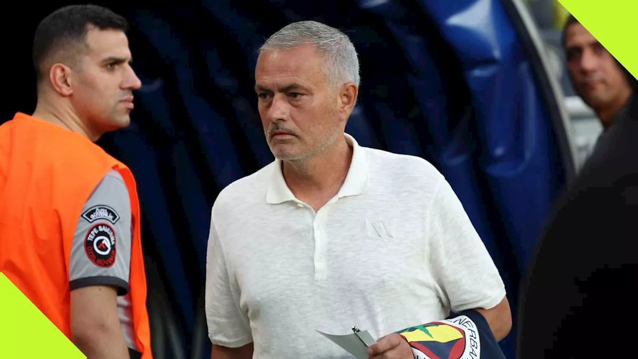 Jose Mourinho Sees Yellow Just Ten Minutes Into Fenerbahce’s Champions League Loss