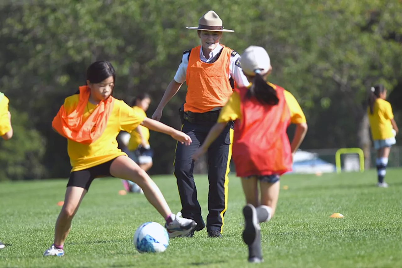 Burnaby RCMP's first all-girls soccer camp 'inspirational' to local Mountie