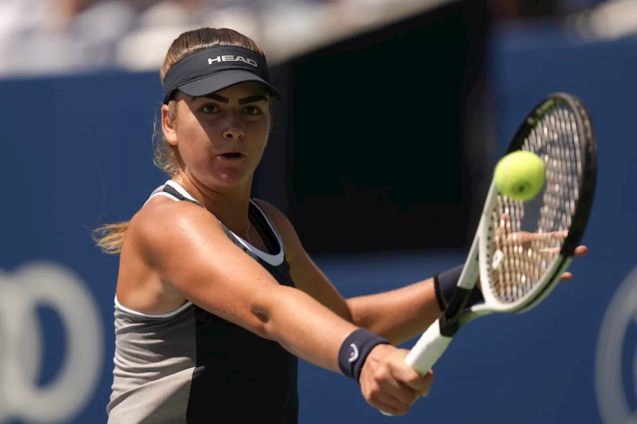 Canada's Marina Stakusic wins National Bank Open debut; Rebecca Marino eliminated