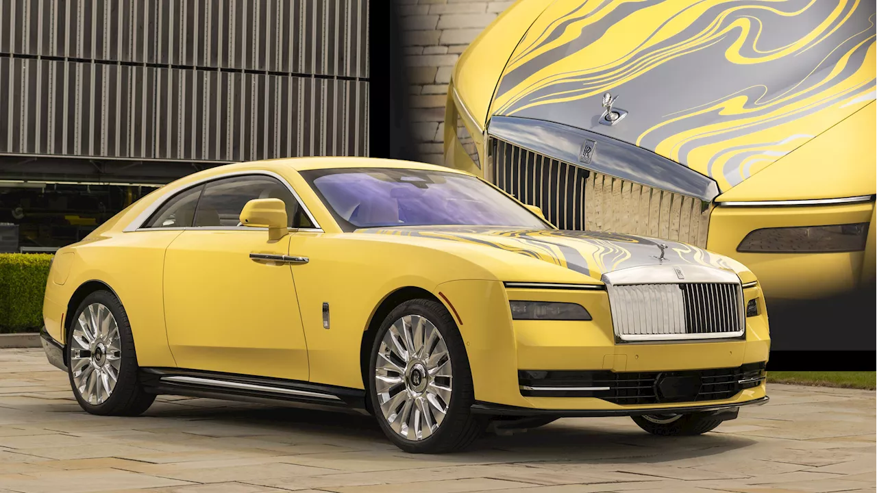 Rolls-Royce Spectre Semaphore Looks Like Someone Spilled Paint On Its Hood