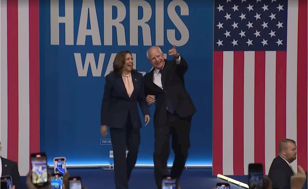 Kamala e Tim Walz fazem campanha em estados decisivos nesta quarta-feira (7)