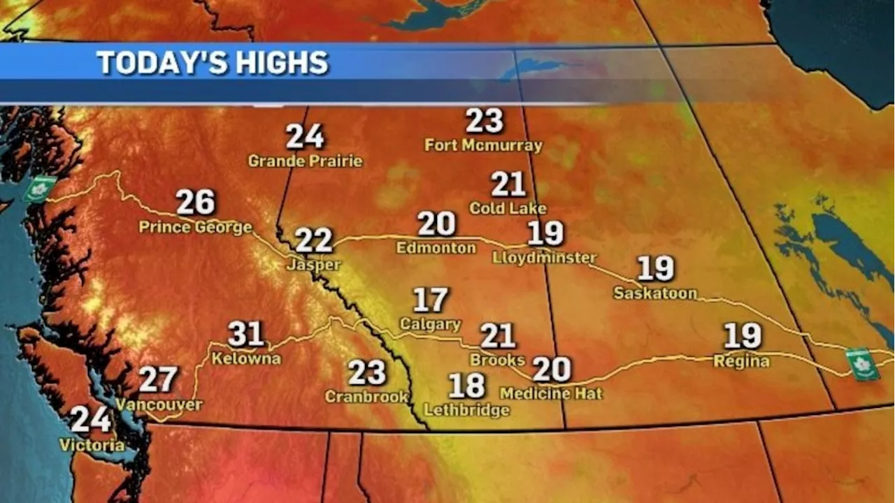 Daytime highs Tuesday and Wednesday will be the coldest in more than a month