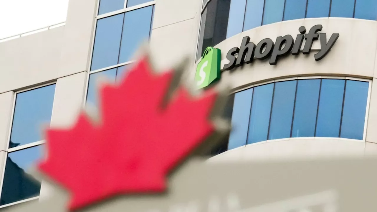 Canada's main stock index up more than 200 points as Shopify gains more than 20%