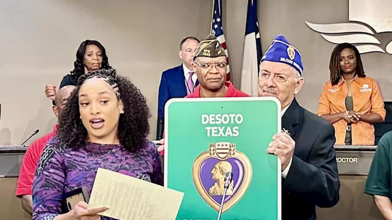 DeSoto celebrates Purple Heart City designation