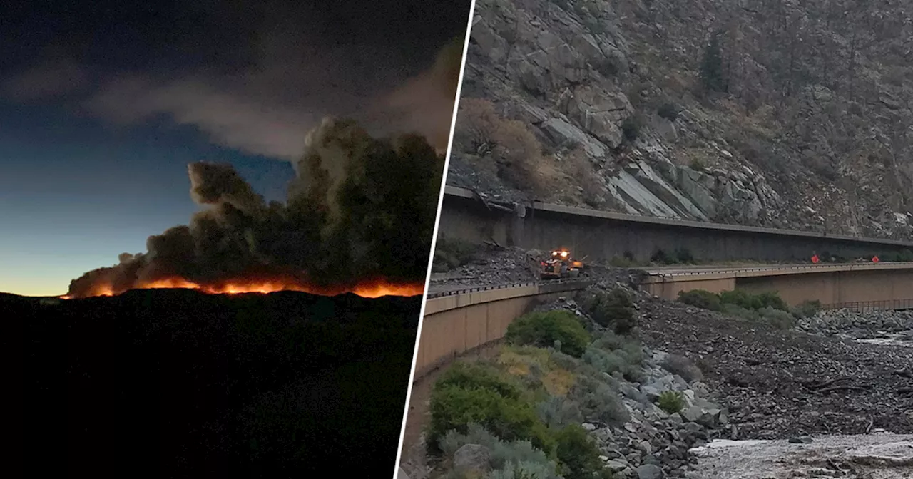 Incoming rain may pose a threat to areas recently scorched by fires