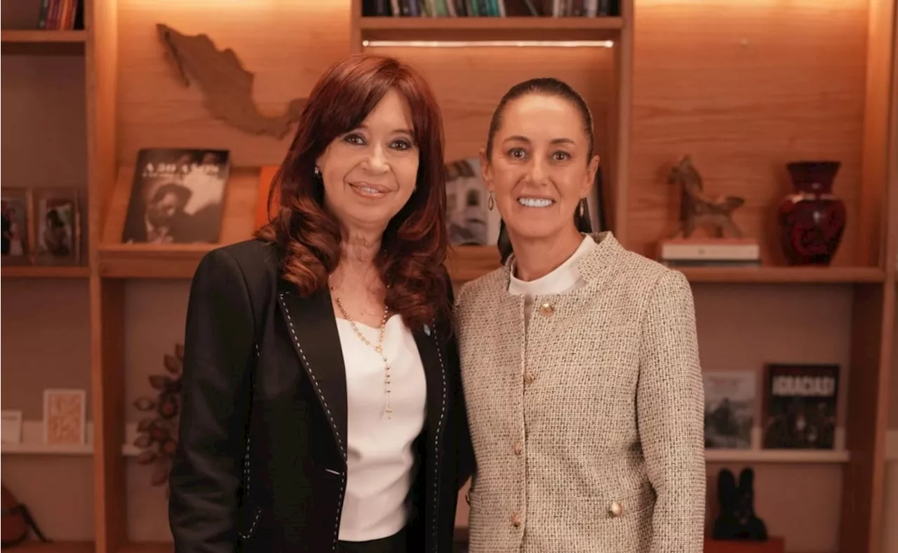 Claudia Sheinbaum se reúne con la expresidenta de Argentina, Cristina Kirchner