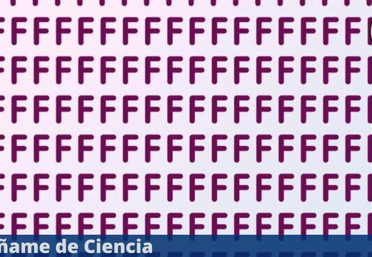 Acertijo visual PRINCIPIANTE: Tienes 10 segundos para encontrar la letra “P” entre las “F”