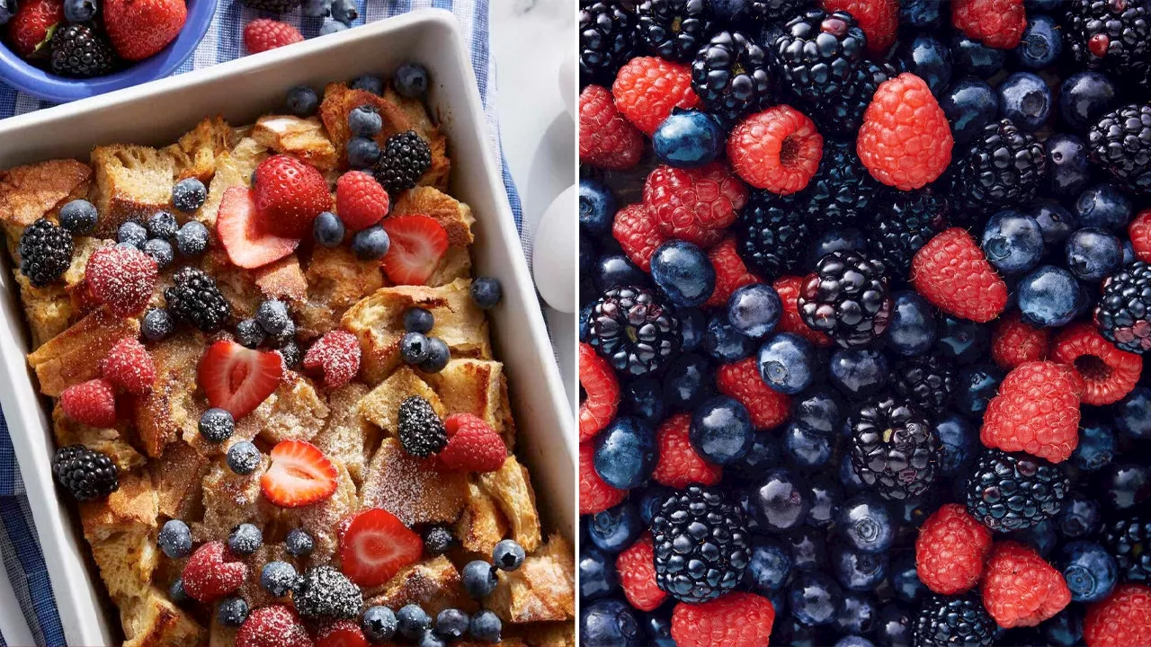 Overnight French toast complete with layer of berries offers an 'elevated' breakfast dish