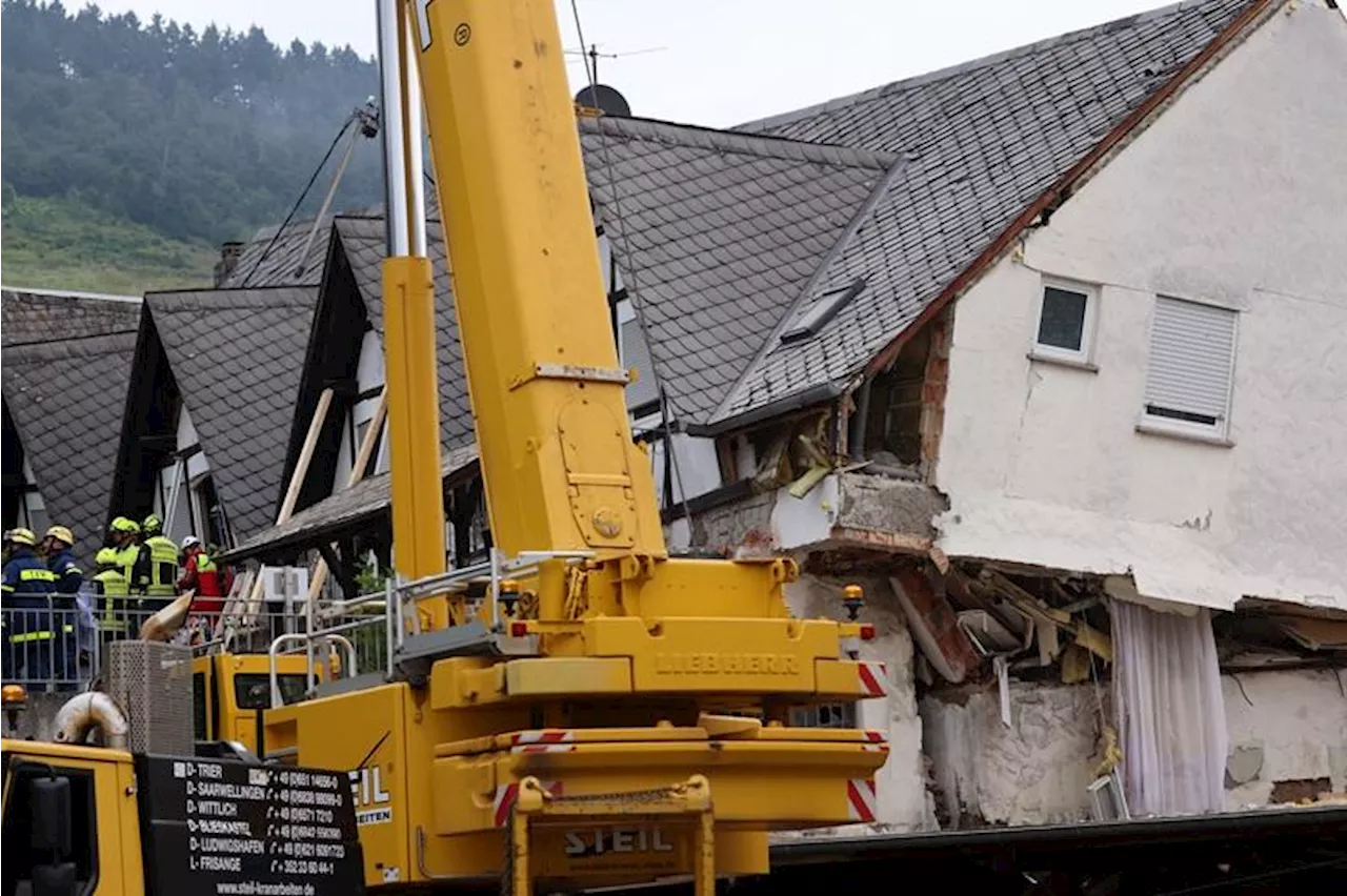 German hotel collapse in Moselle wine valley kills two, one guest still trapped