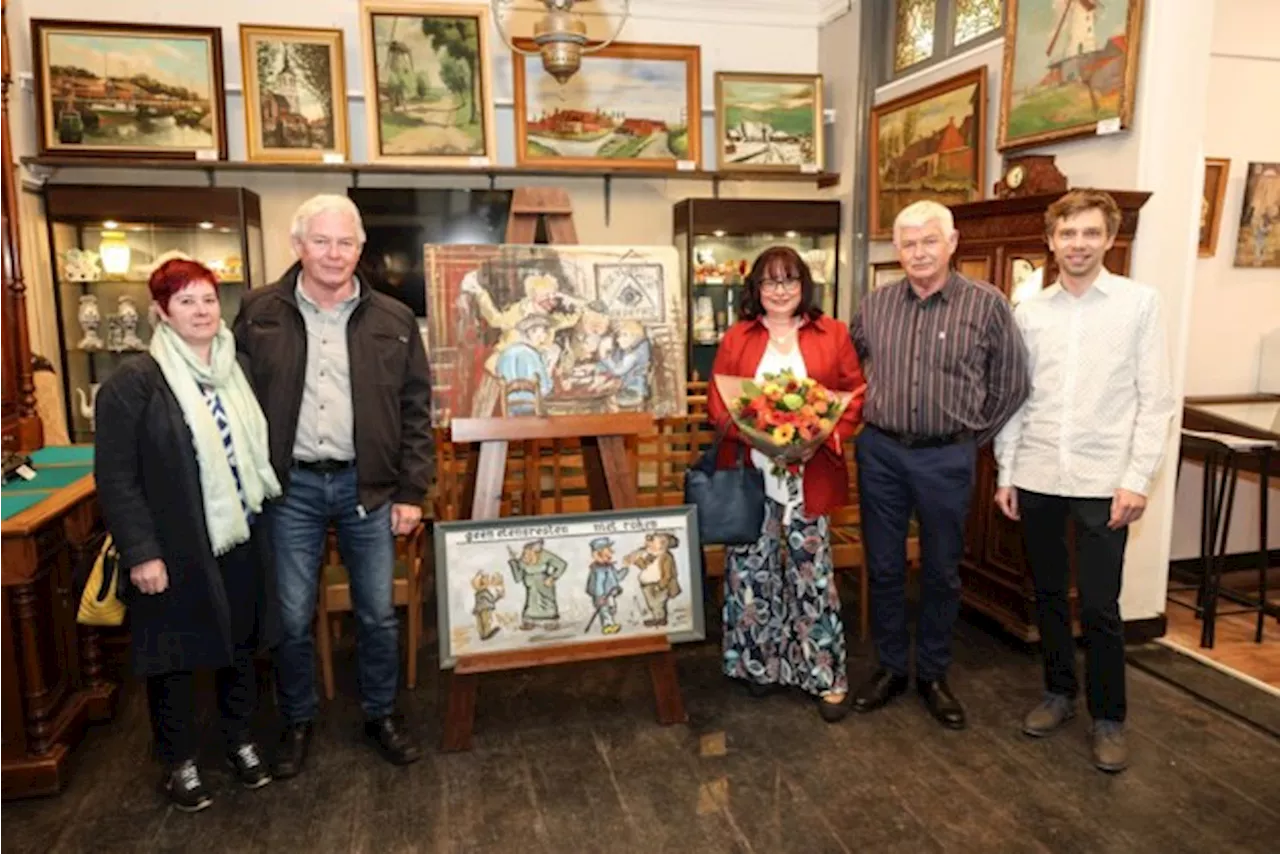 Zoon geeft in Poldermuseum uitleg over eigenzinnige kunst van vader Dré Van Eyken