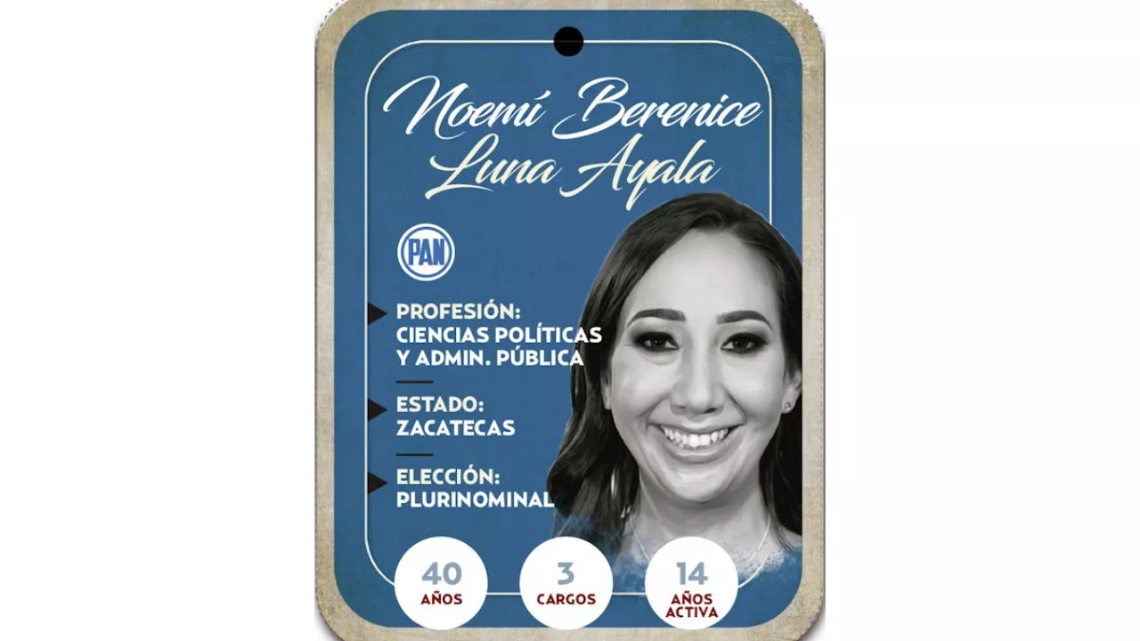 ¿Quién es Noemí Berenice Luna Ayala? Diputada por Representación Proporcional del PAN