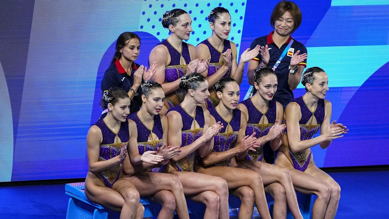 España gana el bronce en la rutina por Equipos de natación artística