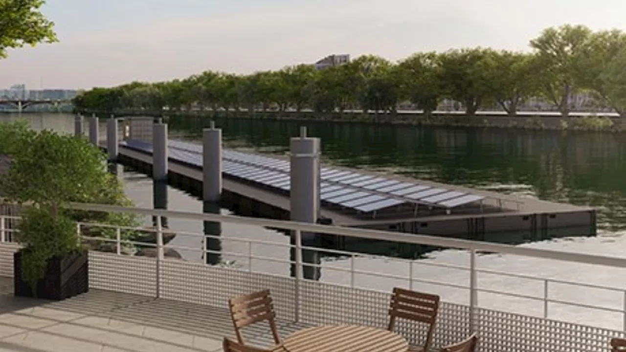 World’s largest, 78 kWp floating solar plant powers Paris Olympic village