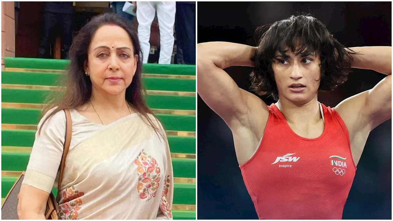 Hema Malini ने Olympics से बाहर होने पर Vinesh Phogat का उड़ाया मजाक? सोशल मीडिया पर मचा बवाल