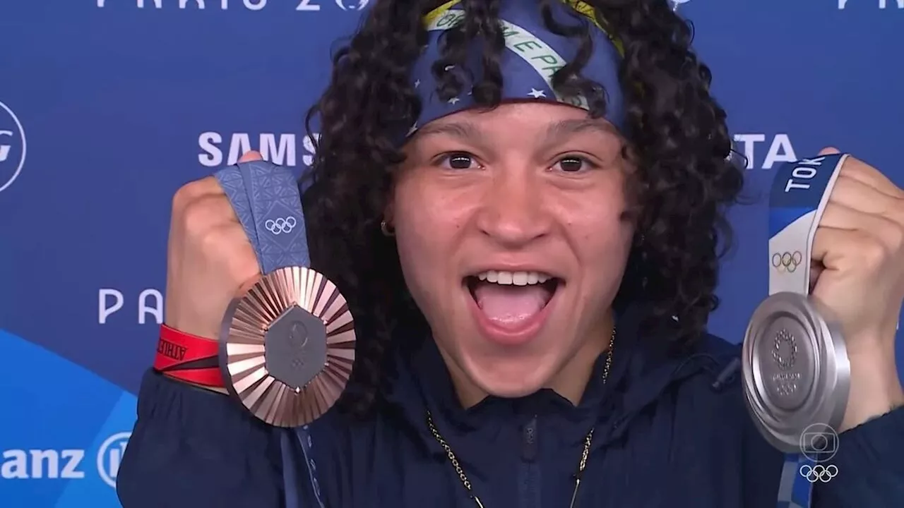 Paris 2024: Bia Ferreira recebe a medalha de bronze do boxe