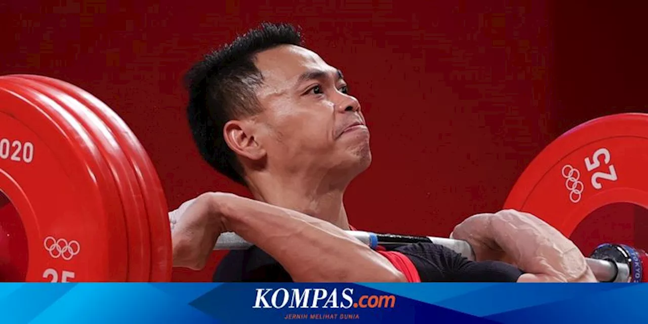 Hasil Angkat Besi: Tahan Sakit hingga Dibopong, Eko Yuli Tak Berhasil Raih Medali