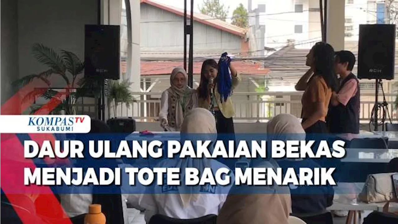 Daur Ulang Pakaian Bekas Menjadi Totebag Menarik