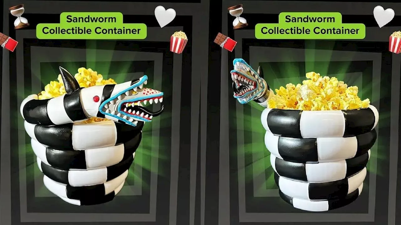 Beetlejuice 2 Joins Popcorn Bucket Wars With Ghostly Monstrosity