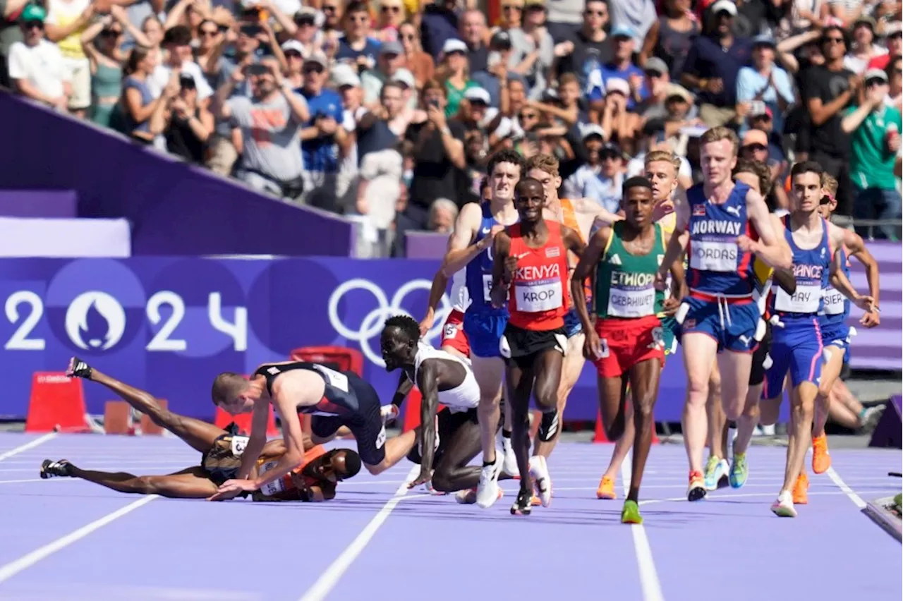 Crashes, cramps and accusations run rampant during heated Olympic track and field qualifying session