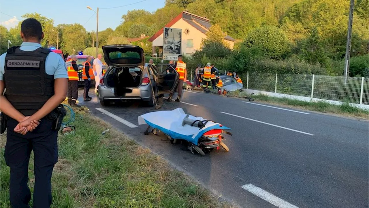 Trois blessés dans un choc frontal en Aveyron