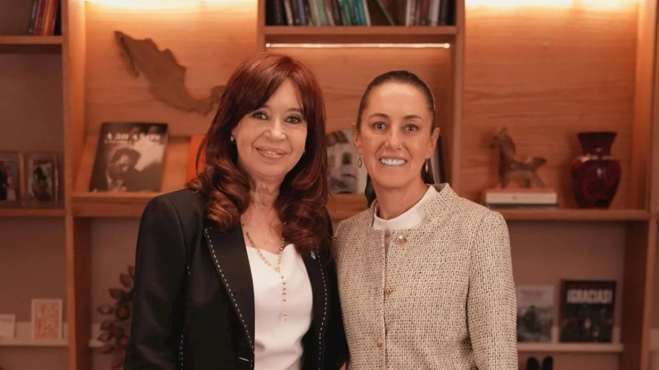 Claudia Sheinbaum se reúne con Cristina Fernández de Kirchner