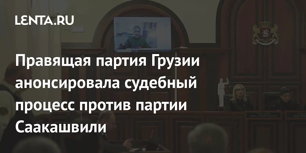 Правящая партия Грузии анонсировала судебный процесс против партии Саакашвили