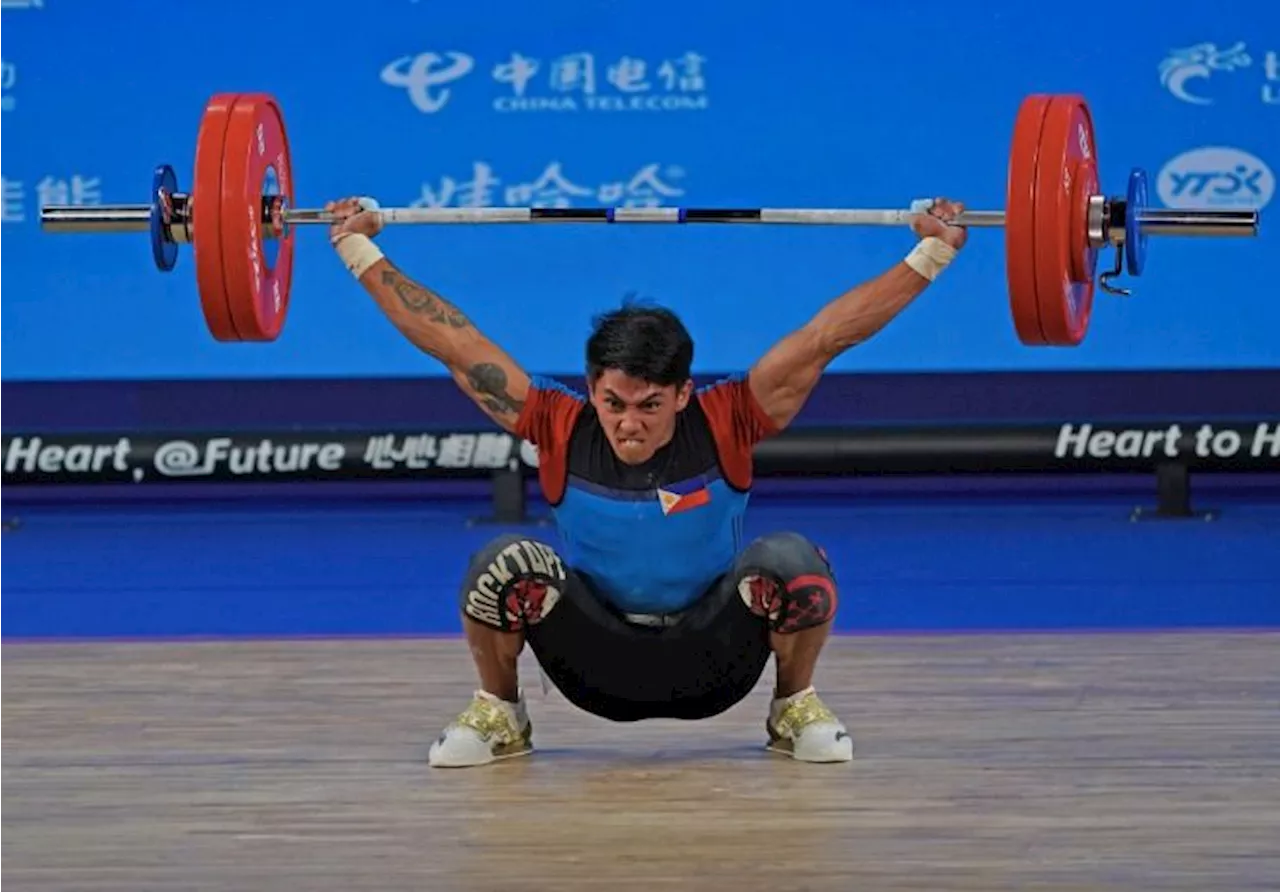 Weightlifter Ceniza bombs out early of Paris Olympics