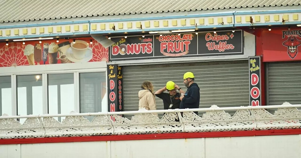 Repairs begin at Blackpool Central Pier after woman plunges 30ft through boards