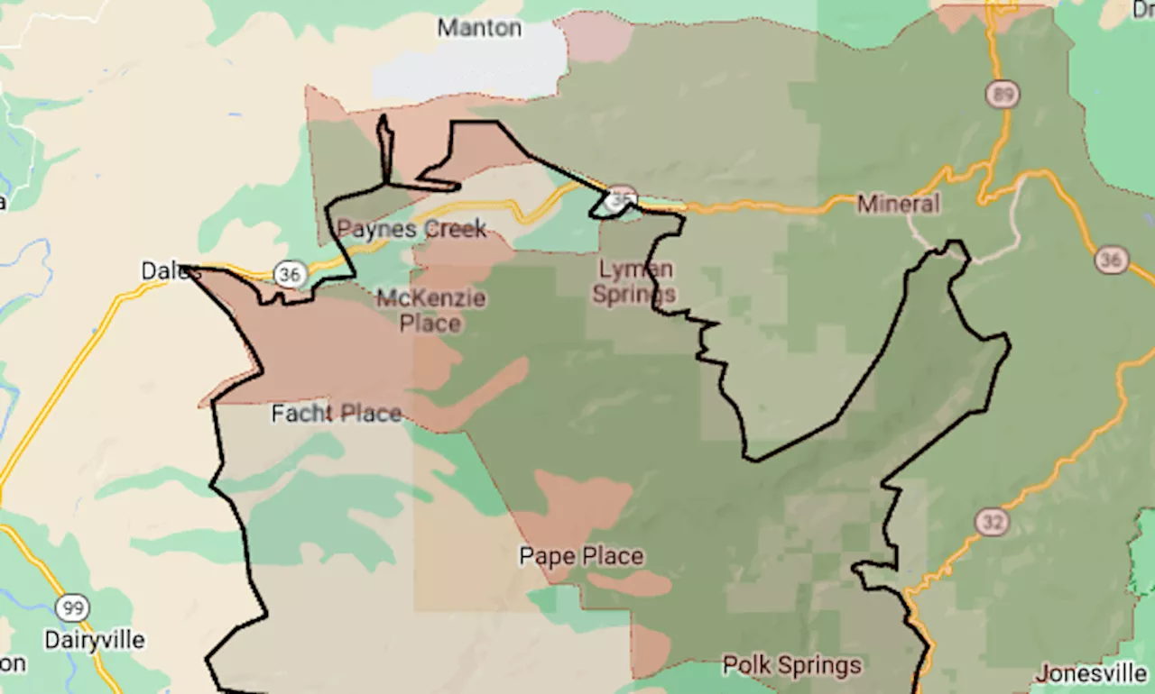 Map: Park Fire’s active burning prompts more evacuations