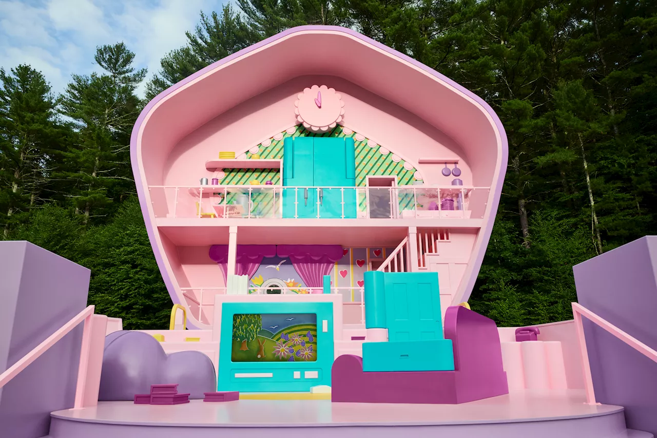 Check out the life-size Polly Pocket house you can rent on Airbnb