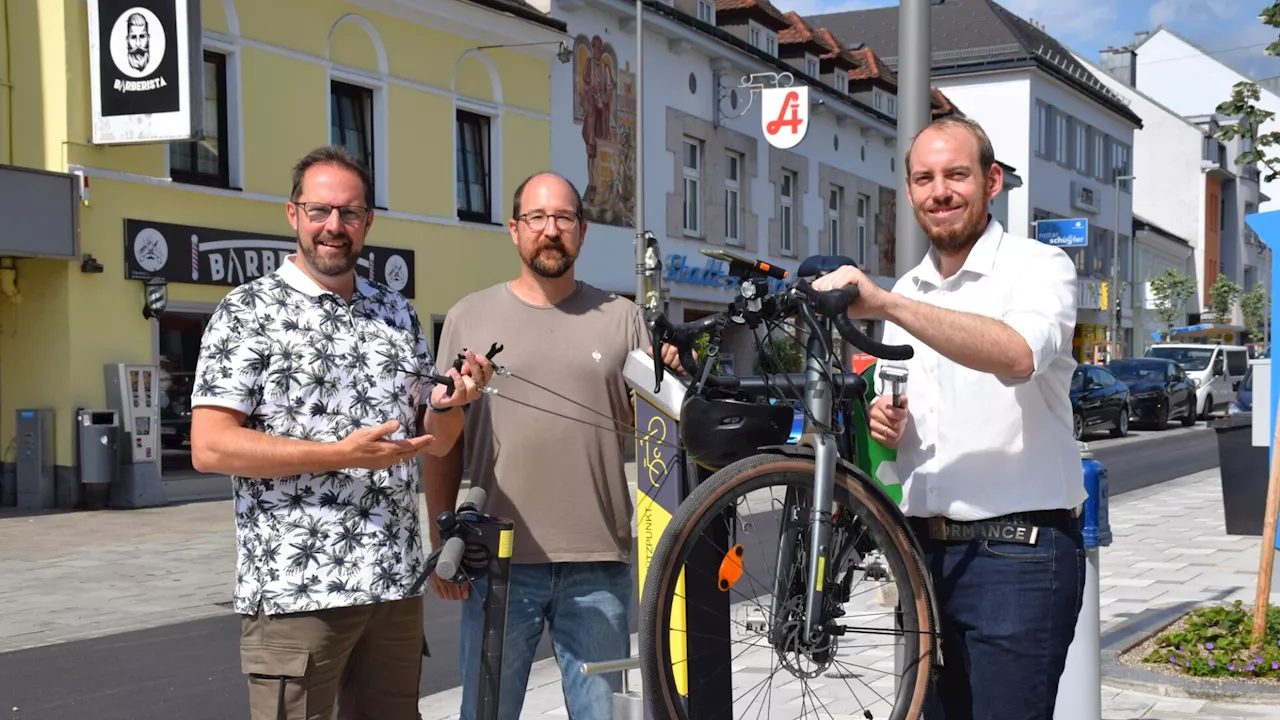 Amstetten erweitert das Angebot an Fahrrad-Service-Stationen