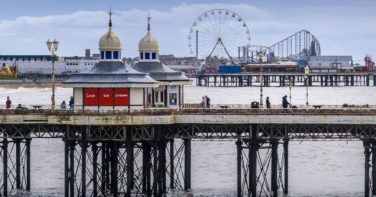 Woman falls through hole in Blackpool pier onto beach in front of families