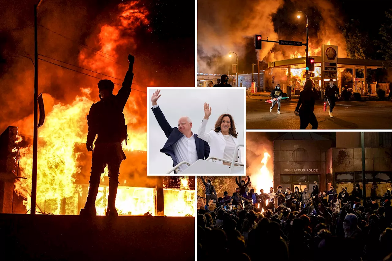 How Kamala Harris and Tim Walz fiddled as Minneapolis burned during destructive 2020 BLM riots