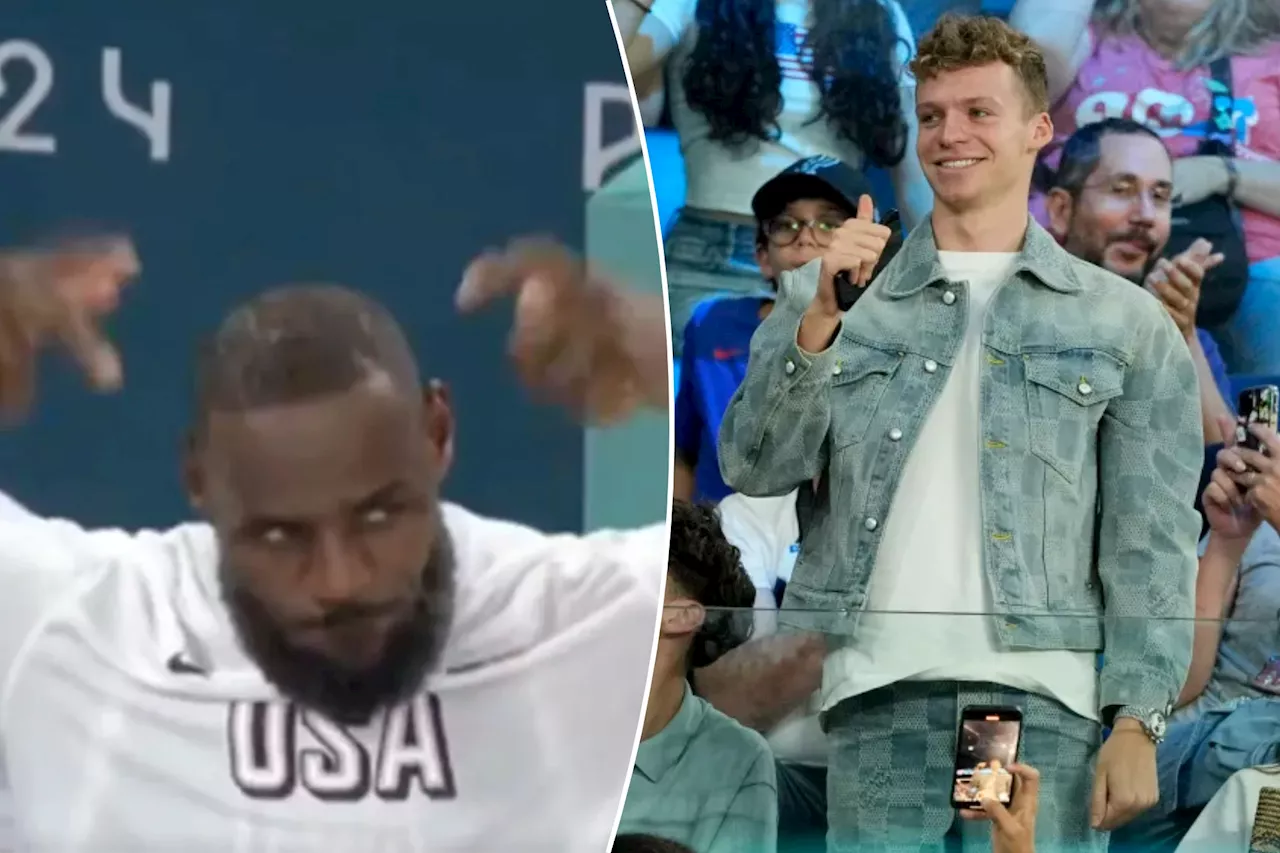 LeBron James mistakenly thinks crowd is cheering for him in viral Olympics moment