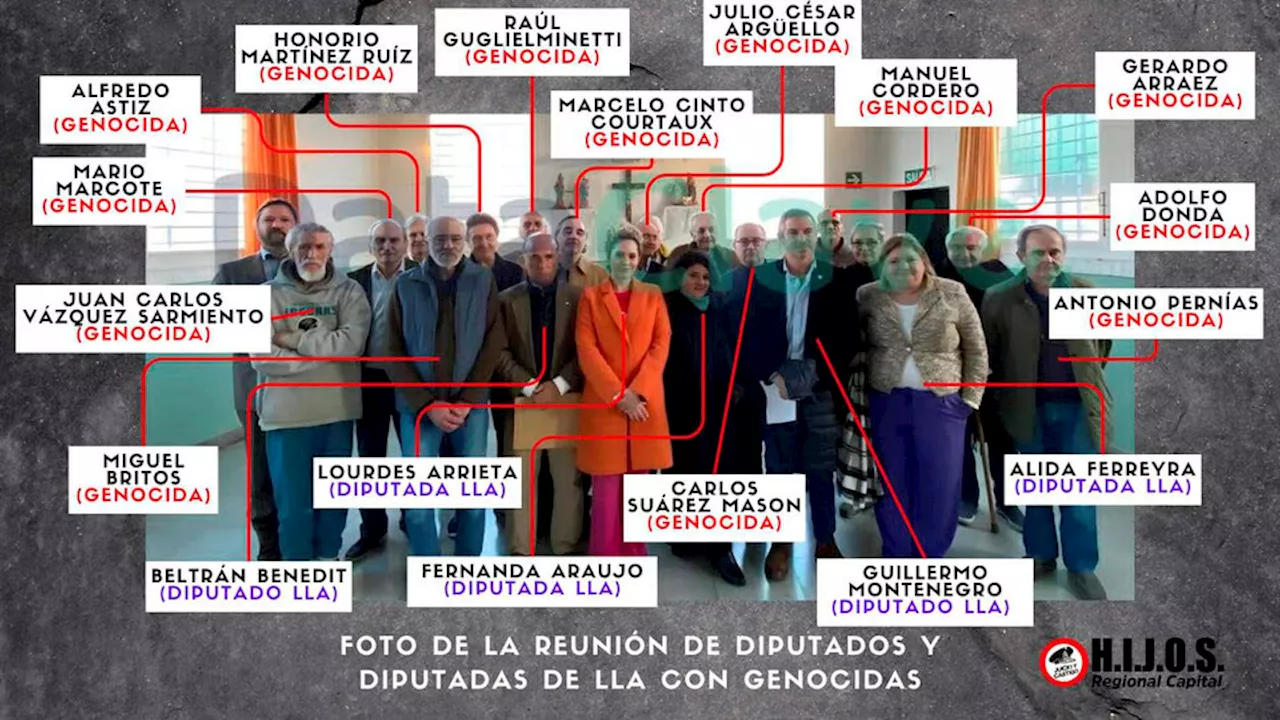 Quién es quién en la foto de los genocidas con los diputados de La Libertad Avanza