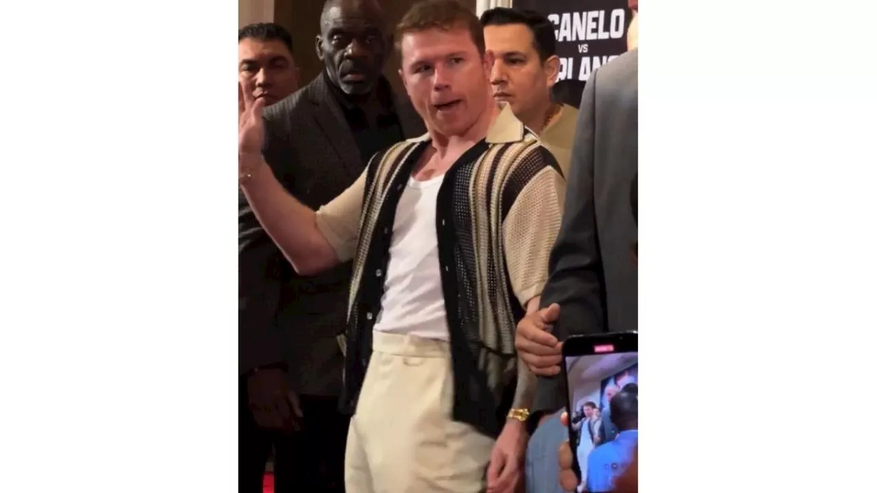 “Este wei ya valió': Canelo Álvarez explota ante Berlanga en plena conferencia (Video)