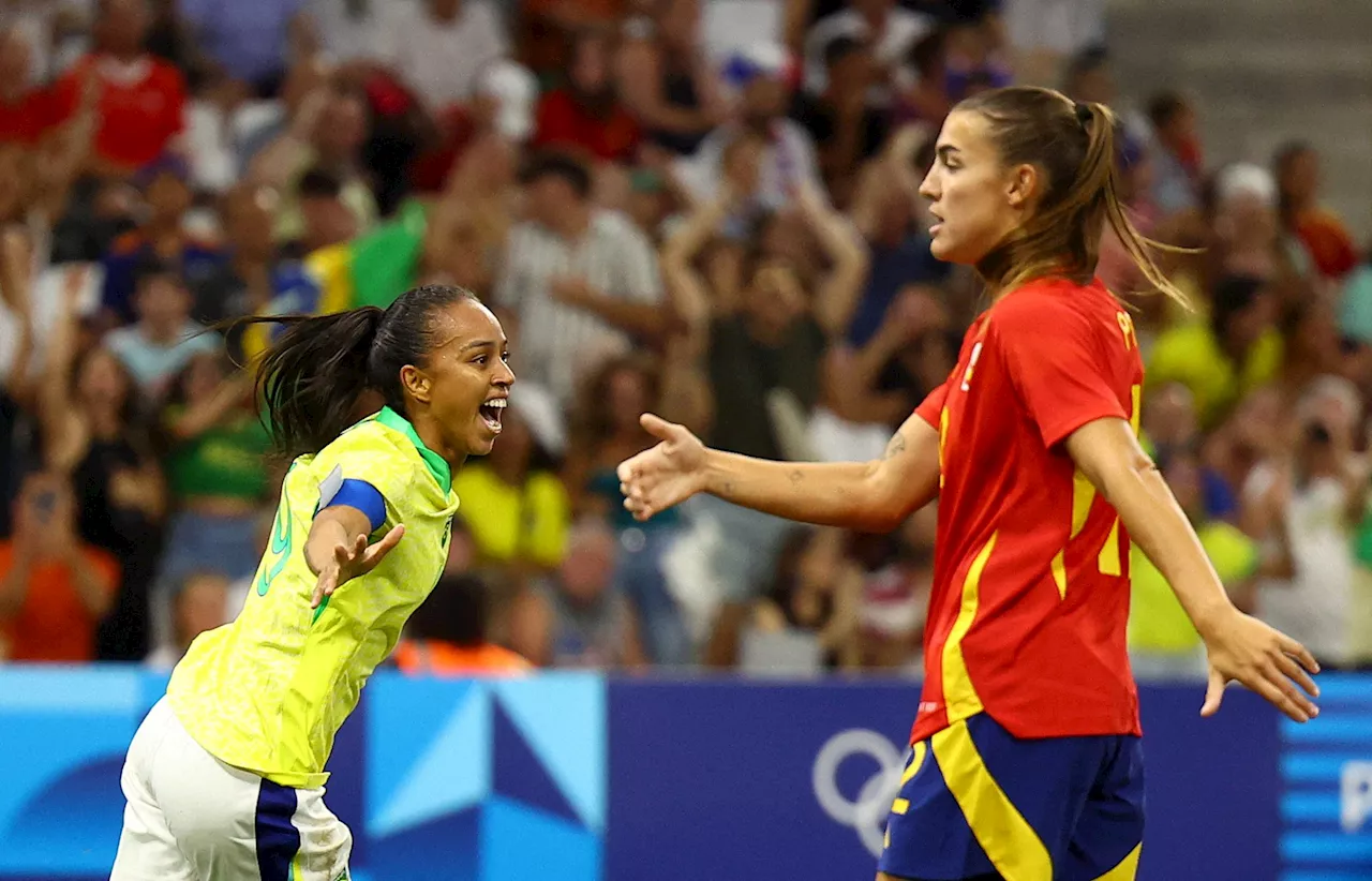 Brazil shock world champions Spain 4-2 to reach Olympic women’s football final