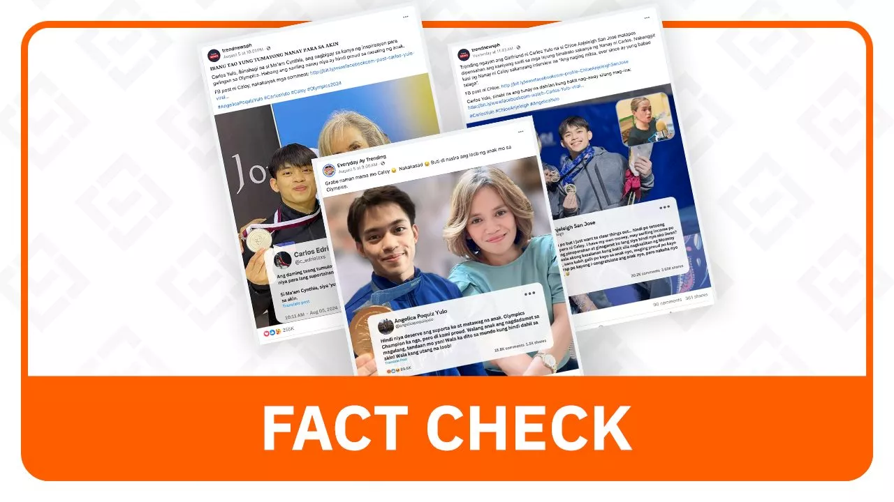 FACT CHECK: Screenshots of X posts from Carlos Yulo, family, girlfriend are fake