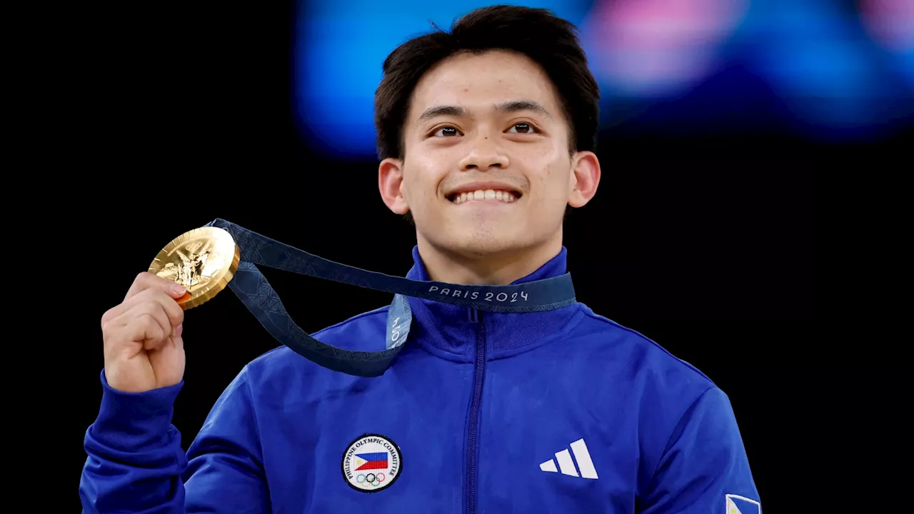 Ginasta filipino recebe prêmios peculiares por conquistas das duas medalhas de ouro em Paris