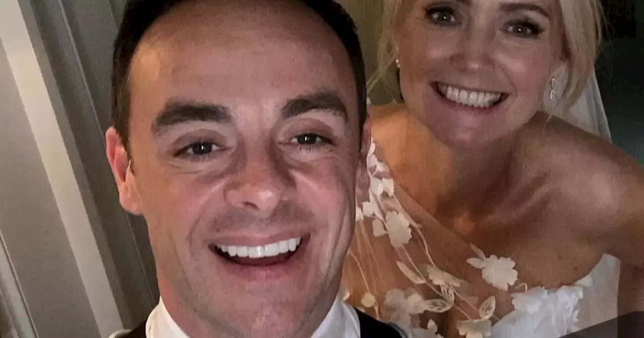 Ant McPartlin shares unseen wedding pic as he and wife celebrate 3rd anniversary