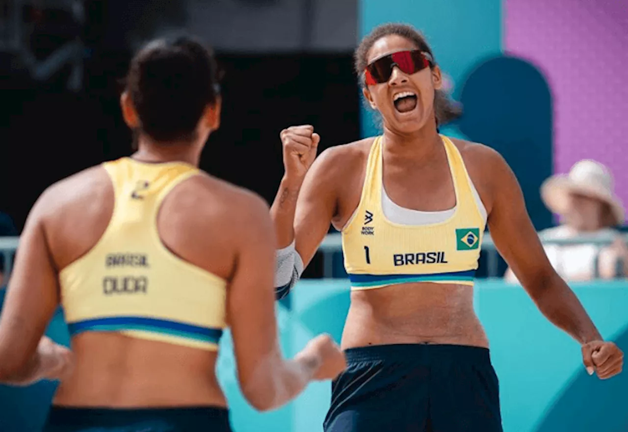 Ana Patrícia e Duda vencem dupla da Letônia e avançam às semifinais do vôlei de praia