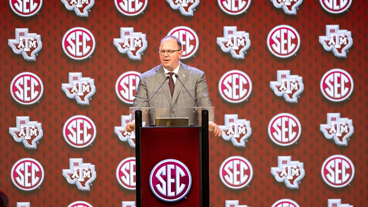 Texas A&M Aggies Coach Mike Elko Speaks Talks Fall Camp & Use of Sideline Technology