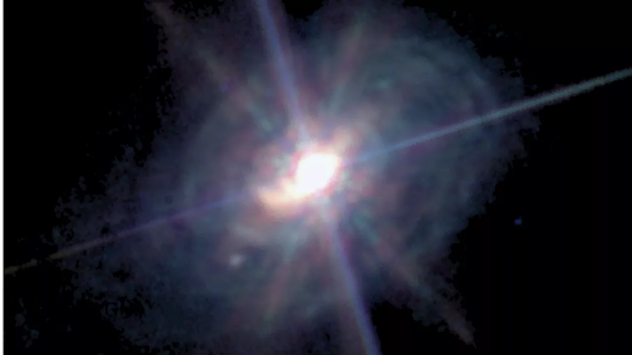 James Webb Space Telescope finds a shock near supermassive black hole (image)